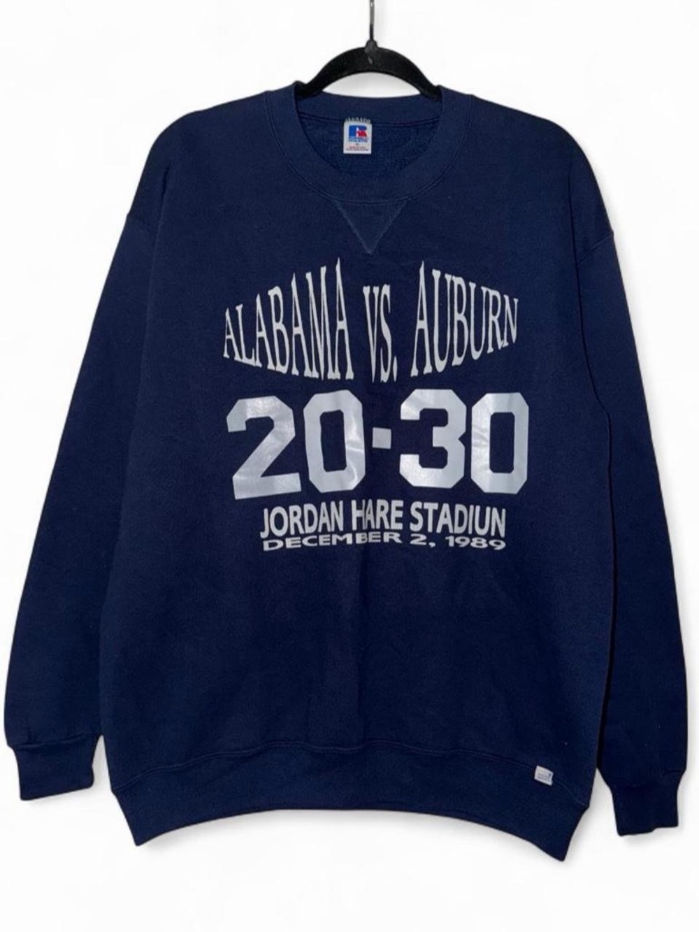 Vintage 80s Auburn Tigers vs Alabama Crimson tide 1989 Iron Bowl Sweatshirt